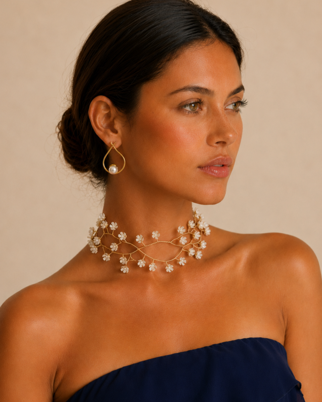 Choker Halo Blanco